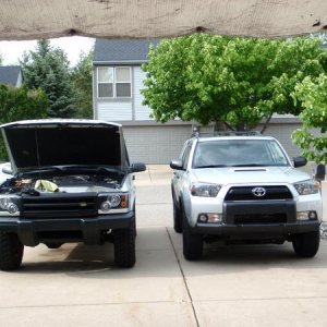 New Rhino, along with Old Rhino (notice how Old Rhino was getting worked on...)