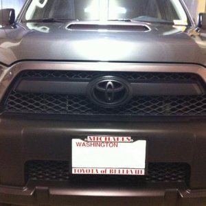 blacked out front emblem