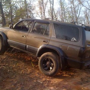 Bone stock...minus black painted rims haha
