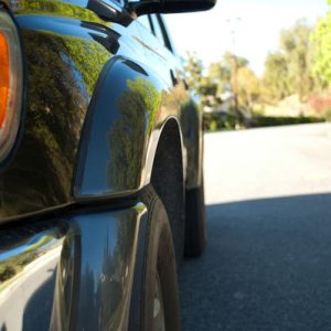 Down the side