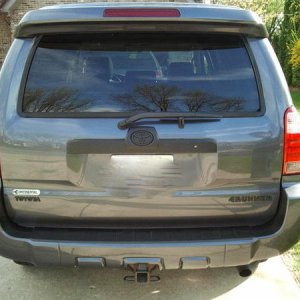 Blacked out emblems and trunk thing