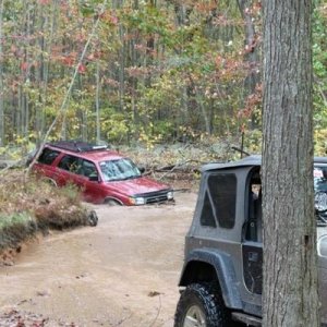 Going for a swim at Rausch Creek