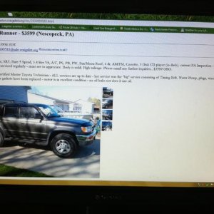 Craigslist Ad