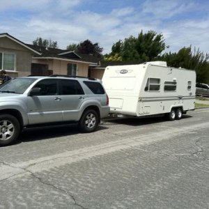 2008 4runner - towing a aerolite trailer