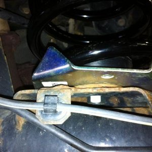 Another shot of the plate that was installed after removing the rear airbag suspension.