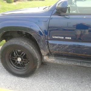 First mud on tires!