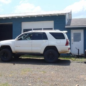 loaded stance after carhauler and jeep weight are added