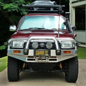 With new rooftop cargo bag.