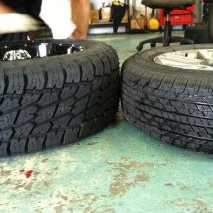 New wheels and tires VS> Limited take offs