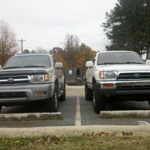 My friends on the left and mine on the right.