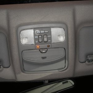 Here's the Lexus overhead I modified and installed. Love the features of it! Especially the ambient lights which aim down at the center console area, 