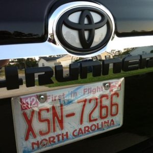 Plastidipped rear emblems