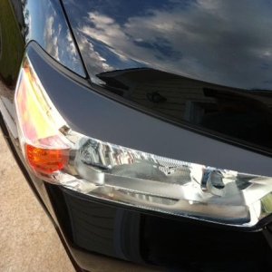 Plastidipped Headlights to prevent UV damage
