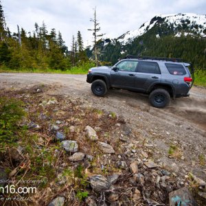 headed up Brown Mountain in Ketchikan Alaska