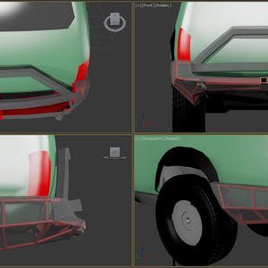 3D turn-around showing a make-believe sub-frame I modeled out as a reference... Probably won't have any correlation to reality.