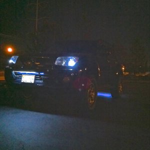 Leds installed outside front and back