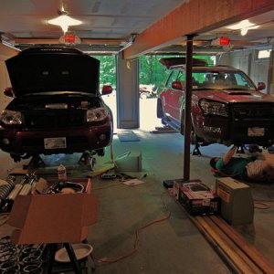 Installation day with Emelianenkov