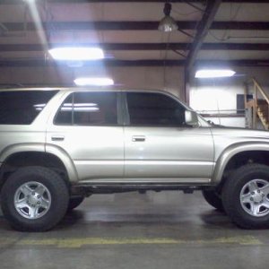 Removed running boards and added Rock Sliders and changed the tires....went from 265-70-16 Michelin LTX M/S to a 265-75-16 Nitto Terra Grappler