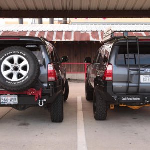 Two CBI rear bumpers...mine is on the left.