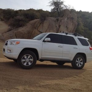 4peaks. First trip after installing sliders and front skid.