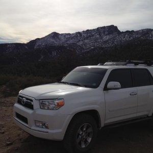 Top of 4peaks. Still snow in AZ