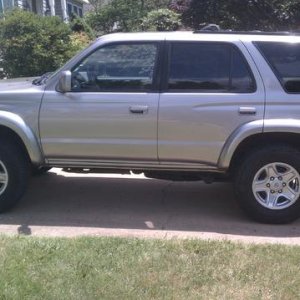 no more running boards & cut mudflaps