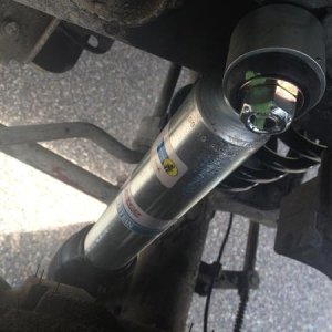 Tacoma Bilstein Rear 5100 Fabricated to fit my 4Runner. Some studying and relocating heavy done for this.