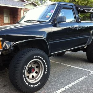89 4runner, auto, on 32s, V6, soft top, EFI
