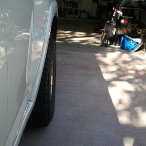 Tire with spacers.   Hankook Dynapro ATM 265's