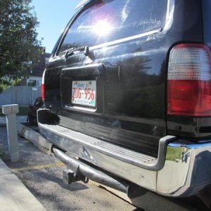 Debadged, Painted License Plate Frame