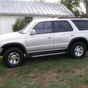 Someday she will have new wheels...