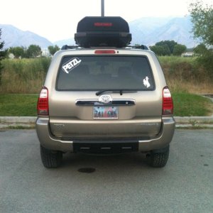 After Plastidiping the center for the rear bump