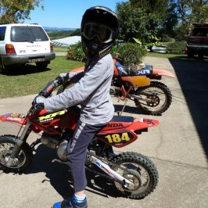 Jakes XR50 with its huge suspension mods has 9" of travel both ends. Rides far better than the XR100 I borrowed !!!