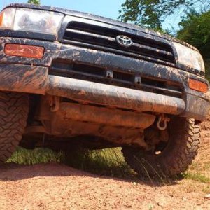 Off roadin in the pit.