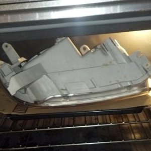 Baking the headlight