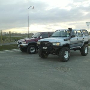 Next to my brothers 95 surf.