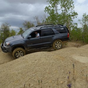 my teenage son doing some solo driving on the flex zone