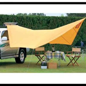 This is what the side tarp looks like when in use