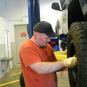 The lift makes life alot easier when working on Brutus.
