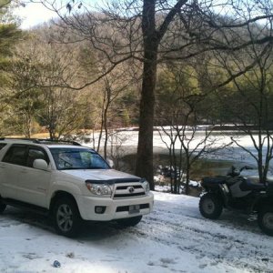 First time snow wheelin' in Brevard, NC