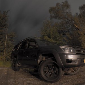 Runner picture at night