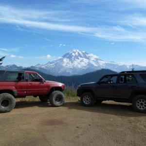 Evans Creek ORV, 1st Gen and my 5th Gen and Mt Rainer, WA