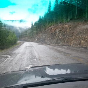 Alcan Hwy just opened after severe washout.