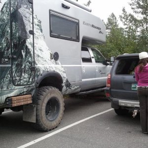 The Runner isn't so big next to this expedition set up.