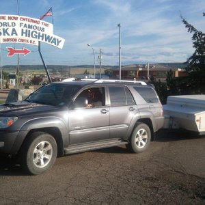 Start of the World famous Alaskan HWY