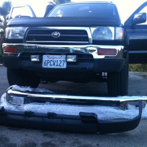 Decided to replace the bumper and valance, it was looking pretty shabby :D