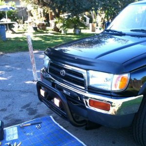 New bumper, valance and light bar. and a blanket :)