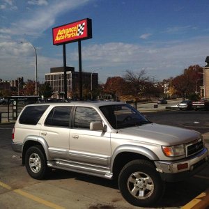 98, stopping to get PB Blaster to remove the License Plate