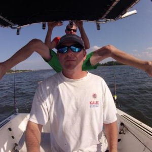 Fun on the water.
Me in the background