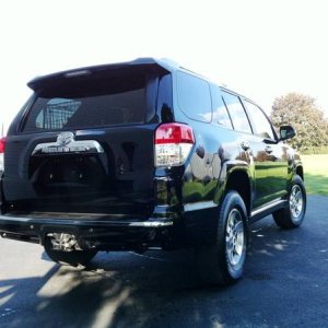 From the rear (and yes there's a dog crate in there).